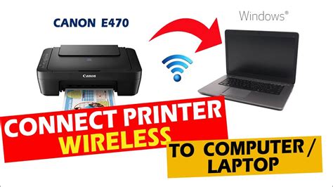 connect wireless canon printer to laptop.